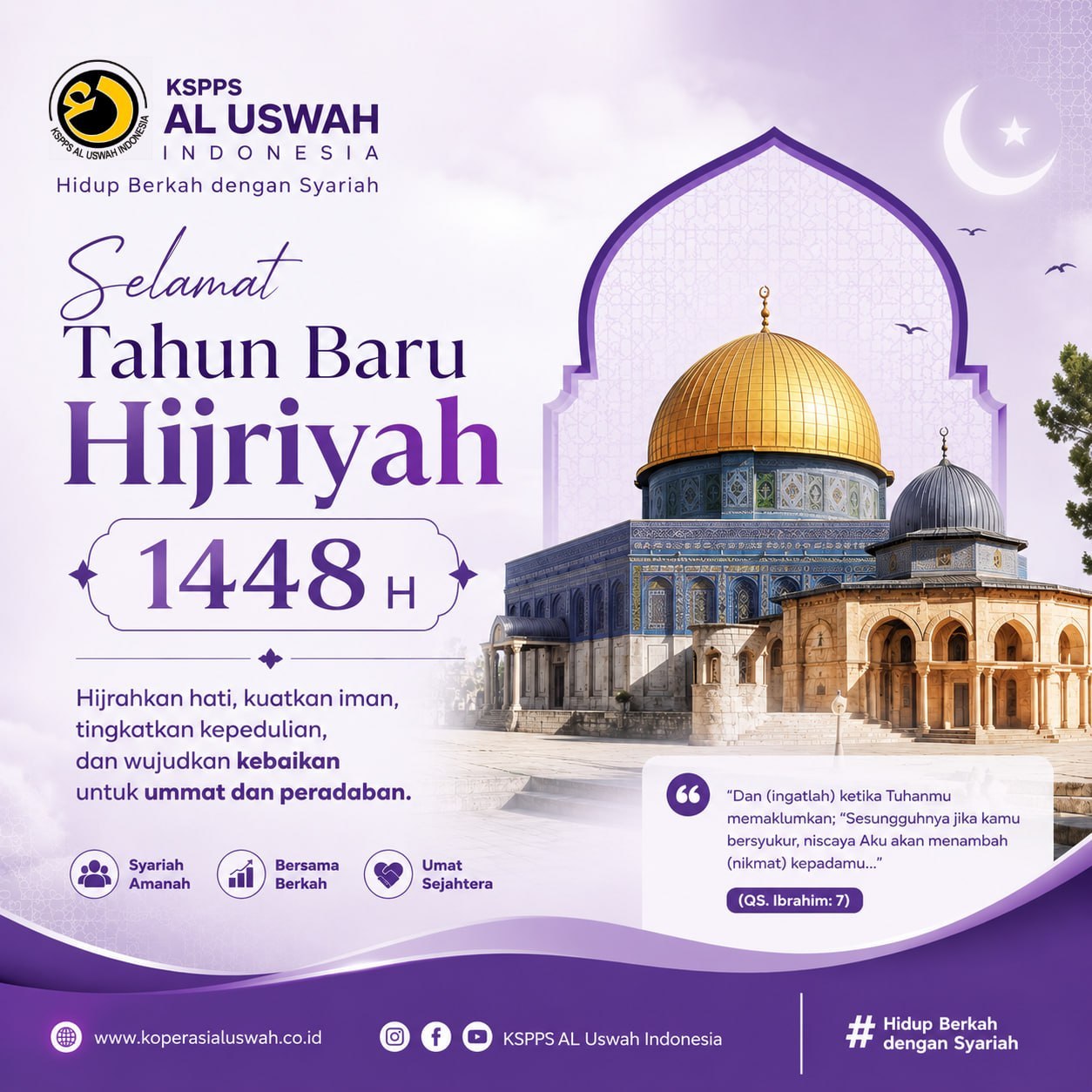 Menyambut Tahun Baru Hijriah 1448 H: Momentum Hijrah Menuju Kehidupan yang Lebih Berkah